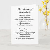 Carte Le miracle de l'amitié (Fleur jaune)