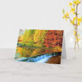 CARTE LE MIRACLE DE L'AUTOMNE (Fleur jaune)