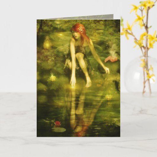 Carte le miroir (Fleur jaune)