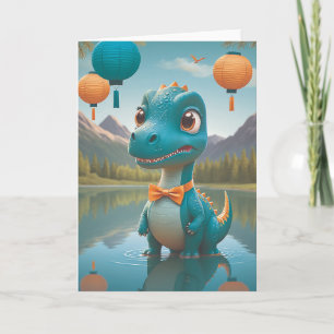 Carte Le moment de réflexion élégant de Dino