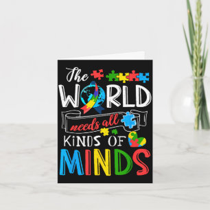 Carte Le monde a besoin de types d'esprits sensibilisati
