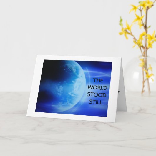 CARTE LE MONDE EST TOUJOURS EN ANNIVERSAIRE (Fleur jaune)