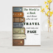 Carte Le monde est une citation de voyage de St (Fleur jaune)