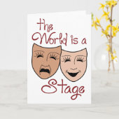 Carte Le monde est une scène (Fleur jaune)