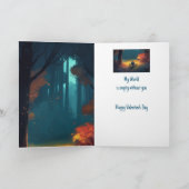 Carte Le monde Heureuse Sainte-Valentin vide sans vous (Intérieur)