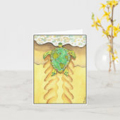 Carte Le monde sur elle de retour (Fleur jaune)