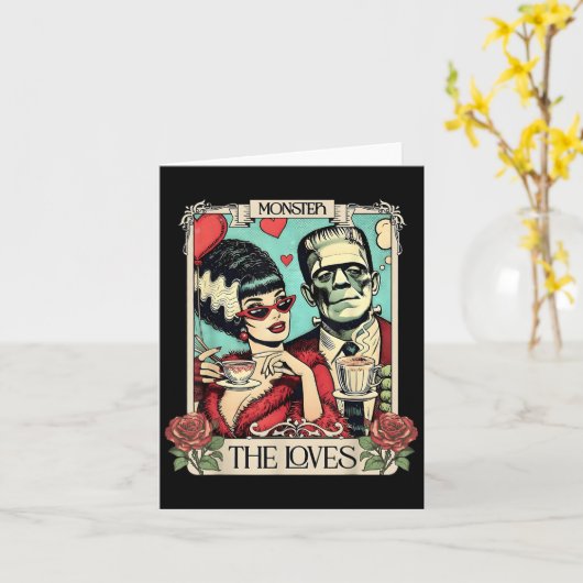 Carte Le Monster Frankenstein Et Marier Les Amateurs Tar (Fleur jaune)