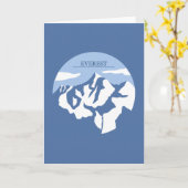 Carte Le mont Everest (Fleur jaune)