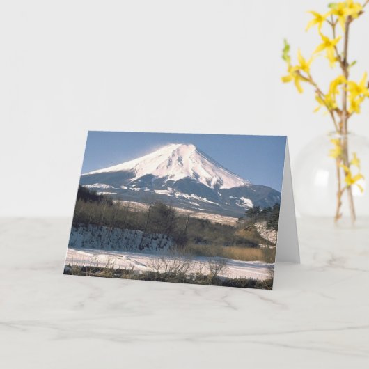 Carte Le mont Fuji (Fleur jaune)
