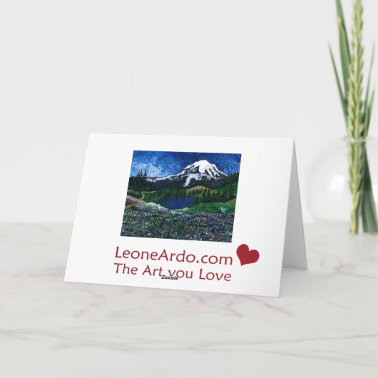 Carte Le mont Rainier (Dos)