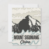 Carte Le mont Siguniang Chine (Dos)
