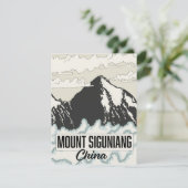 Carte Le mont Siguniang Chine (Debout devant)