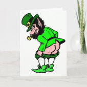 Carte Le Mooning de la Saint Patrick Leprechaun (Devant)