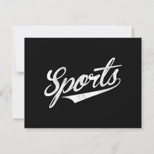 Carte Le mot Sports Un design ironique amusant qui dit S