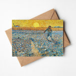 Carte Le moteur | Vincent Van Gogh<br><div class="desc">The Sower (1888) de l'artiste post-impressionniste néerlandais Vincent Van Gogh. L'oeuvre originale est une huile sur toile. La scène du paysage montre un fermier dans un champ abstrait avec le soleil jaune vif en arrière - plan. Utilisez les outils de conception pour ajouter du texte personnalisé ou personnaliser l'image.</div>
