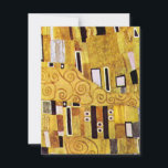 Carte Le motif du Baiser par Gustav Klimt, Art nouveau<br><div class="desc">Le Baiser (détail du motif) par Gustav Klimt est une peinture symboliste de l'ère victorienne d'art fin vintage. Ce détail provient d'une peinture d'amour et de romance représentant un couple romantique dans diverses nuances d'or, de symboles et de motifs, partageant un baiser sur un fond bronze. À propos de l'artiste...</div>