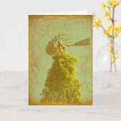 Carte Le moulin à vent d'origine (Fleur jaune)