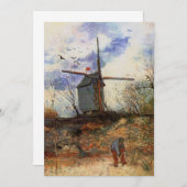 Carte Le Moulin de la Galette par Vincent van Gogh (Devant / Derrière)