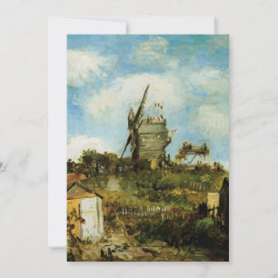 Carte Le Moulin de la Galette par Vincent van Gogh