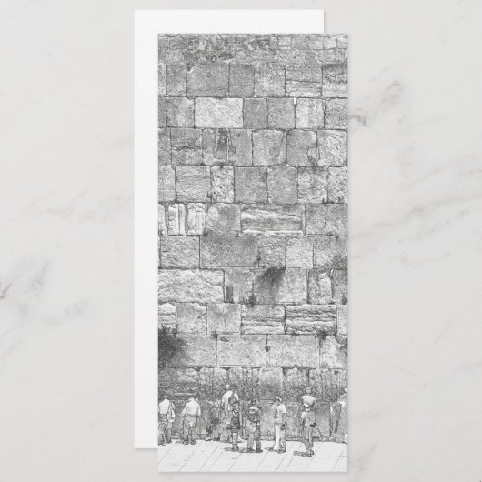 Carte Le Mur Occidental, Jérusalem (Devant / Derrière)