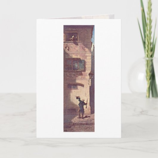 Carte Le musicien de mendiant par Carl Spitzweg (Devant)