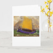 Carte Le mystérieux bateau - Odilon Redon (Fleur jaune)