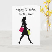 CARTE **LE NAISSANCE DE TWIN** SOUHAITE À UN ACHETEUR TA (Fleur jaune)