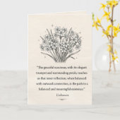 Carte Le Narcisse de décembre (Fleur jaune)