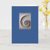 Carte Le Nautilus Shell sectionnent (Fleur jaune)
