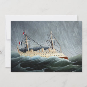 Carte Le navire dans la tempête Henri Rousseau