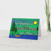 Carte Le New Hampshire Appelle L'Art (Devant)