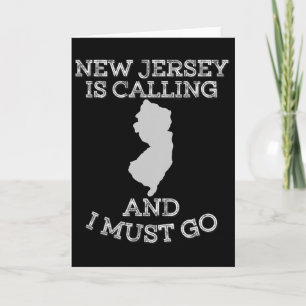 Carte Le New Jersey appelle et je dois y aller