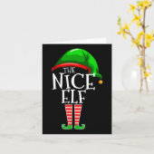 Carte Le Nice Elf Group Matching Family Christmas (Fleur jaune)
