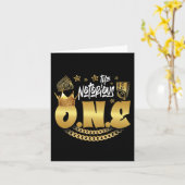 Carte Le Notorious One Hip Hop Old School Drôle 1er Née (Fleur jaune)