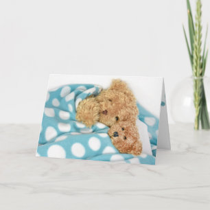 Carte le nounours dans le lit obtient bien bientôt