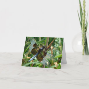Carte Le nouveau jour fait du jardinage libellule de