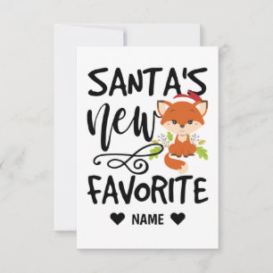 Carte Le nouveau préféré de Santa