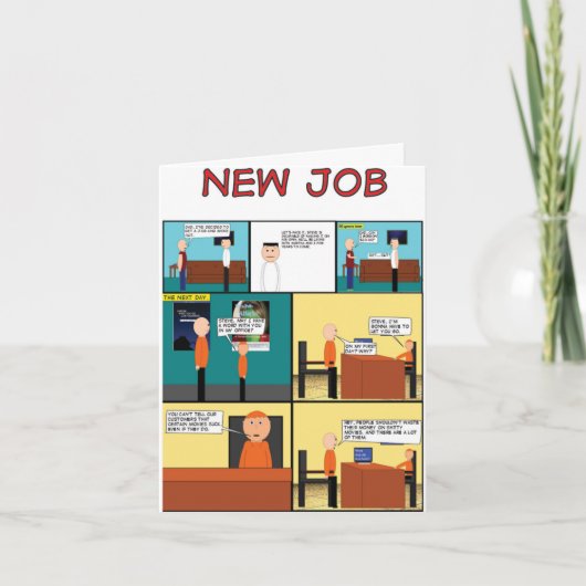 Carte Le nouveau travail (Devant)