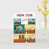 Carte Le nouveau travail (Fleur jaune)