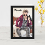 Carte Le Nouvel An comparé à la dernière année (Fleur jaune)