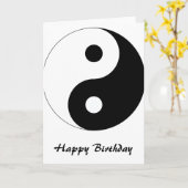 Carte Le paisible Yin Yang (Fleur jaune)