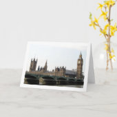 Carte Le Palais de Westminster, Londres, Angleterre (Fleur jaune)