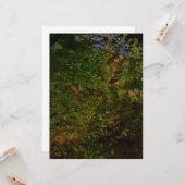 Carte Le paon dans les bois (Devant/Arrière en situation)