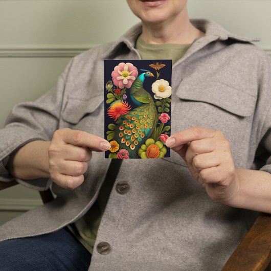 Carte Le paon | Moderne Haeckel Custom