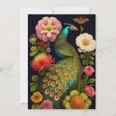 Carte Le paon | Moderne Haeckel Custom (Devant)