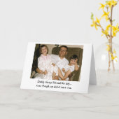 Carte Le papa a toujours blâmé le chien (Fleur jaune)