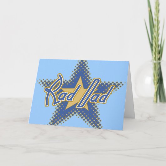 Carte Le papa de rad, papa est rad (Devant)