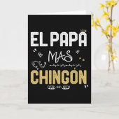 Carte Le Papa Le Plus Cool Espagnol Mexicain (Fleur jaune)
