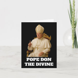 Carte Le Pape Donald Trump Le Divin
