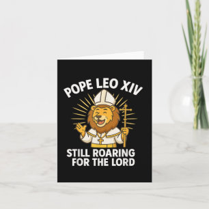 Carte Le Pape Leo Xiv Lion Roulant Pour Le Seigneur Garç